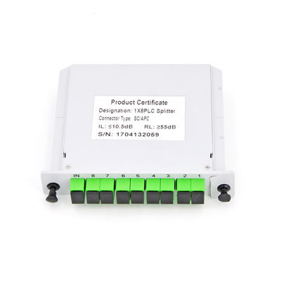 Модульный Splitter 1x8 PLC оптического волокна вводя низкий PDL Дивизор De Fibra