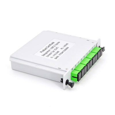 Модульный Splitter 1x8 PLC оптического волокна вводя низкий PDL Дивизор De Fibra