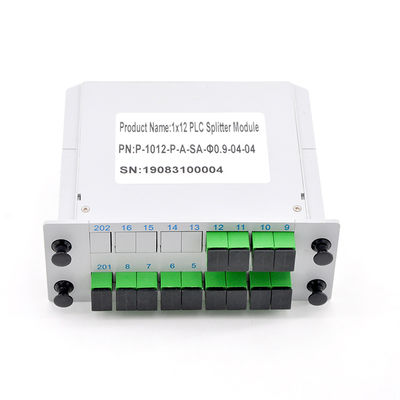 PLC C112SA шнура 1x12 Splitter оптического кабеля оборудования 1650nm FTTH