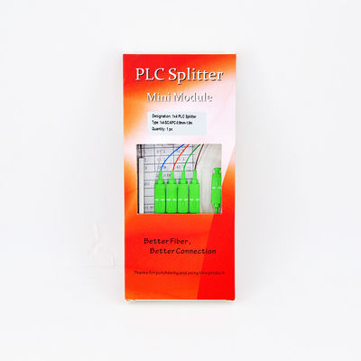 сеть соединителя 1.5m FTTH Gpon пассивная Apc Splitter PLC оптического волокна 1x4