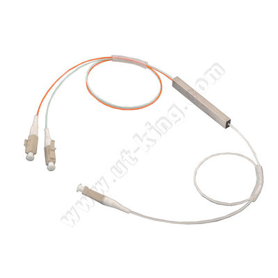 Splitter PLC трубки компактного волокна FTTH OM3 1x2 стальной