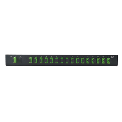 Splitter PLC оптического волокна держателя шкафа 1x16 1U для радиосвязи